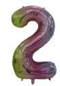 Casey 102cm Rainbow Balloon Number 2