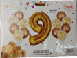 Casey 13pc Gold and White Balloon Set Nr 9