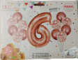 Casey 13pc Rose Gold and White Balloon Set Nr 6