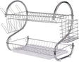 Casey 2 Layer 38cm Stainless Steel Dish Rack