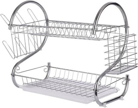Casey 2 Layer 38cm Stainless Steel Dish Rack