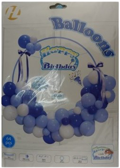 Casey 64pc Blue Birthday Garland Set