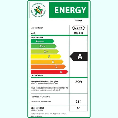 Defy 254L White Chest Freezer