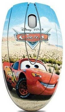 Disney Blue & White Cars Optical USB Mouse