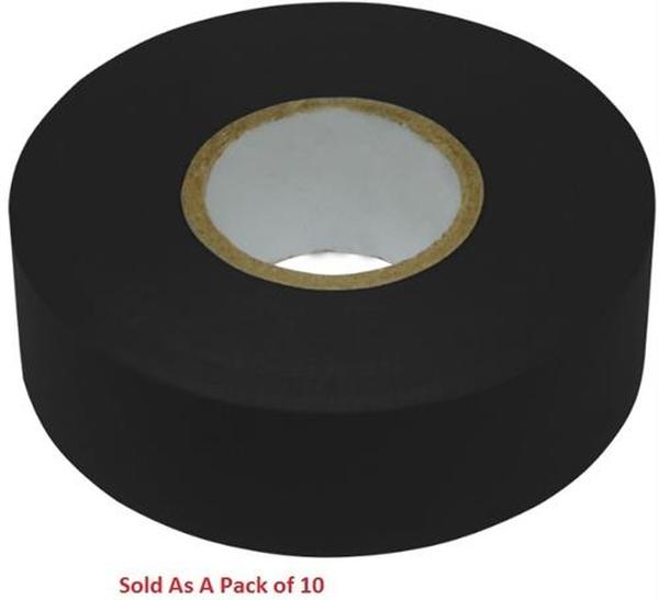 ELLIES PVC INSULATION TAPE 10M BLK 10PK