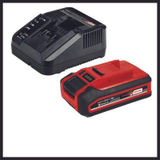 Einhell Power X-Change Cordless Lawn Mower With Starter Kit Battery & AC Adapter Rotary Push Lawn Mower (Red)