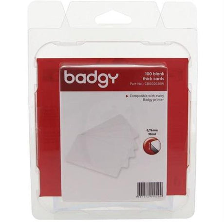 Evolis PVC Cards x100 - Thick