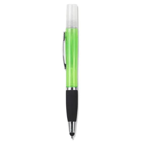 Geeko 3 in 1 Sanitizer Spray Stylus and Blue ink Pen