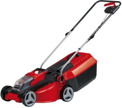 Generic Li-Solo 18 V Battery-Powered Cordless Lawn Mower – 30 cm Cutting Width, 3-Height Settings (Excludes Battery and Charger) GE-CM 18/30 Battery & AC Adapter Rotary Push Lawn Mower (red)