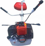 Generic Powerful Gasoline Brush Cutter and Pole Fuel Rotary Weed Sweeper Lawn Mower (Red and Black)