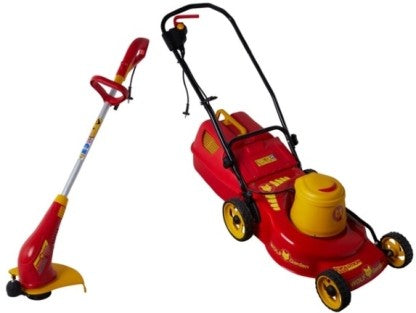 Generic Wolf Cub 1300 W Electric Lawnmower AC Adapter Rotary Push Lawn Mower (RED)