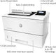 HP LaserJet Pro M501dn: High-Performance Monochrome Single Function Laser Printer with Automatic Duplex Printing, 256MB Memory, and USB Connectivity - Ideal for Basic Office Use