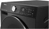 Hisense 12kg Black Fully Automatic Front Load Washer Dryer Combo (WD5S1245BB) - 1400 RPM, 19 Wash Programs, Steam Function, Inverter Technology