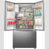 Hisense 536 L Stainless Steel Frost-Free Bottom Mount Fridge with Plumbed Water and Ice Dispenser (H760FS-ID)