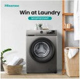 Hisense 9 kg Front Loader Washing Machine - Grey, Black
