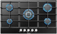 Hisense HHU60GAGR 4-Burner Aluminium Manual Gas Stove with Glass Top and LPG Fuel Type