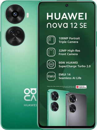 Huawei Nova 12 SE 4G Dual Sim - 256GB Storage, 8GB RAM - Stunning Green - Experience Next-Gen Mobile Technology