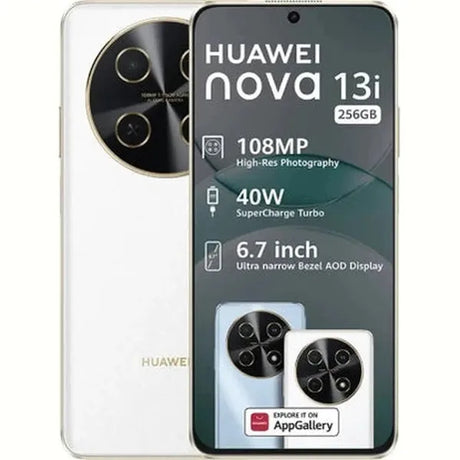 Huawei Nova 13i 4G Dual Sim 256GB (White, 256 GB) (8 GB RAM)