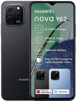 Huawei Nova Y62 (Midnight Black, 128 GB) (4 GB RAM)
