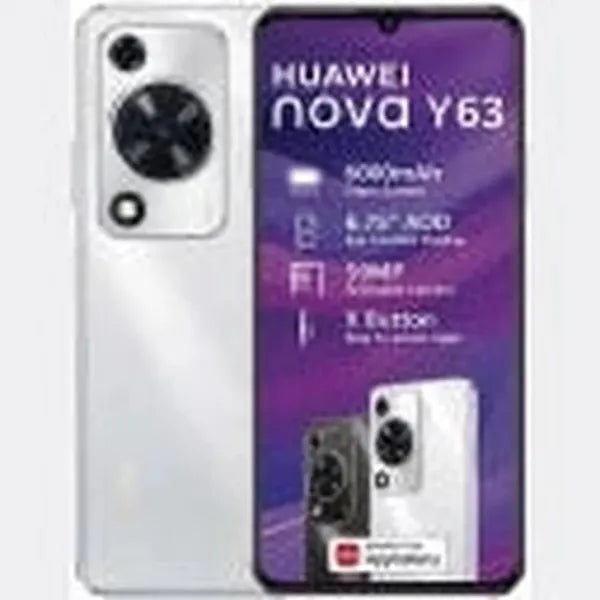 Huawei Nova Y63 4G Dual Sim 128GB (Silver, 128 GB)