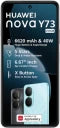 Huawei Nova Y73 Smartphone - 256 GB Storage, 8 GB RAM, 6.75" HD+ Display, 50MP Triple Camera, 6000mAh Battery - Elegant Black
