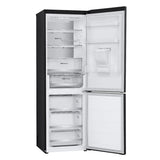 LG 343L Essence Matte Black Combi Fridge - GC-F459FSUW