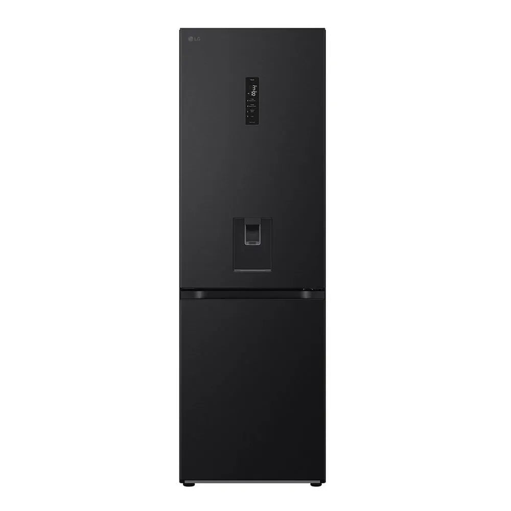 LG 343L Essence Matte Black Combi Fridge - GC-F459FSUW