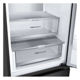 LG 343L Essence Matte Black Combi Fridge - GC-F459FSUW
