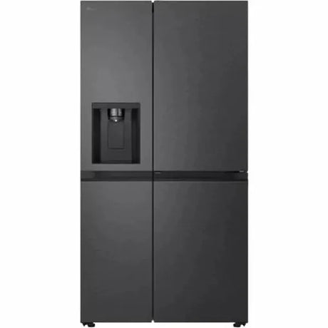 LG 625 L Frost Free Double Door Fridge with Water & Ice Dispenser - Matte Black (GC-J257FQMW)