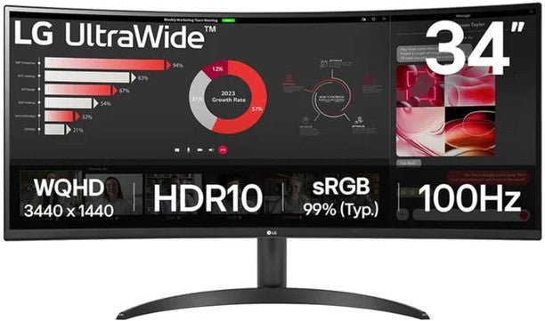LG UltraWide 34 Inch Curved Quad HD Monitor
