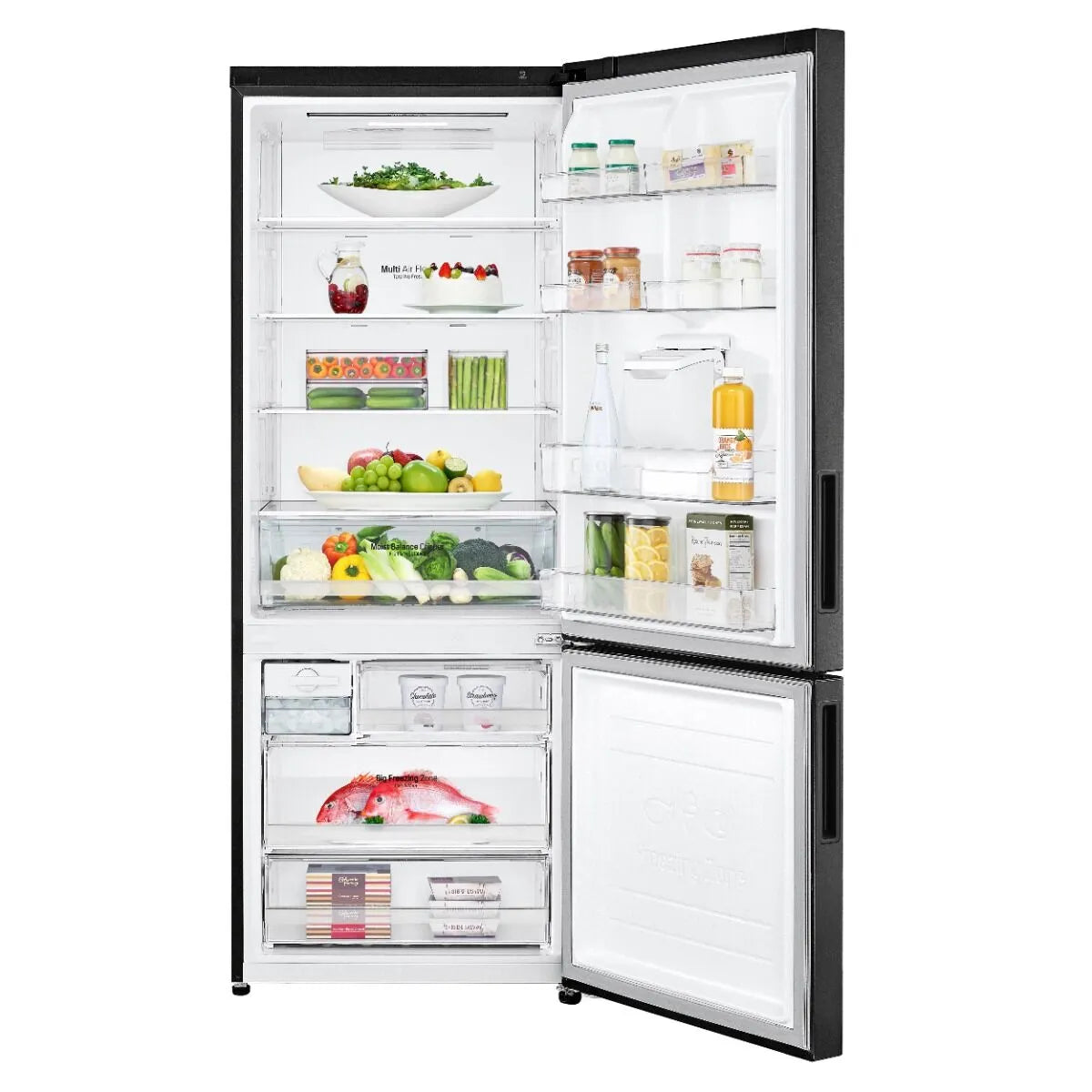 LG Inverter Linear Compressor Combi Fridge Freezer - GC-F569NQHM