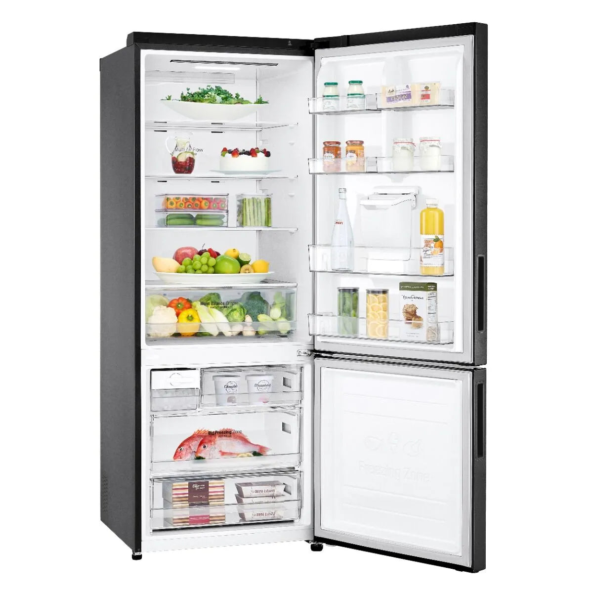 LG Inverter Linear Compressor Combi Fridge Freezer - GC-F569NQHM