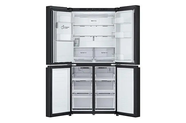 LG 506L Essence Black Steel French Door Fridge - GC-L22FFQPB