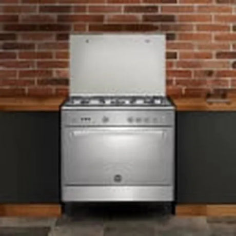 La Germania 90cm Stainless Steel 5-Burner Gas Stove with Fan-Assisted Oven - Model 9D10GUB1X0ACH