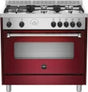 La Germania AMS95C81BVI 90cm Stainless Steel 5-Burner Gas Stove with 142L Fan-Assisted Oven
