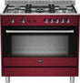 La Germania RUS95C81DVI 5-Burner Stainless Steel Freestanding Gas Stove with 142L Fan-Assisted Oven and Wok Burner