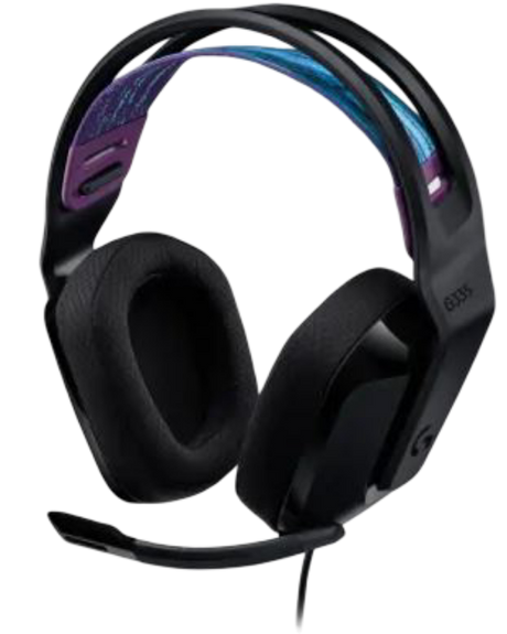 Logitech 3.5mm G335 Wired Gaming Headset - Black