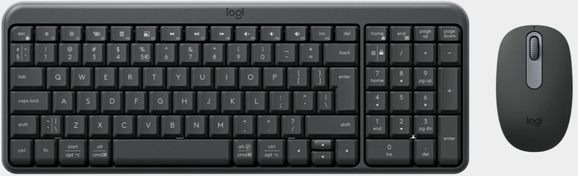 Logitech Black MK250 Wireless Mouse and keyboard Combo
