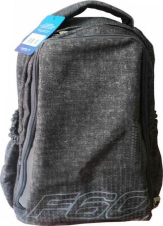 Macaroni Black and Grey Laureate Student Backpack