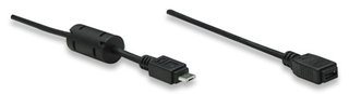 Manhattan 1m Micro USB AM to Micro USB Female Cable