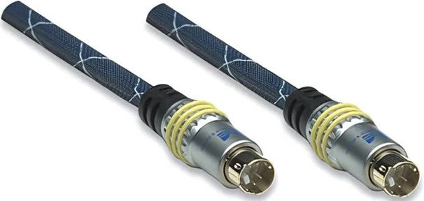 Manhattan 4.8m S-Video To S-Video 4-pin Cable Blue
