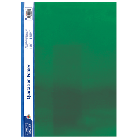 Marlin A4 Green Quotation and Presentation Folder