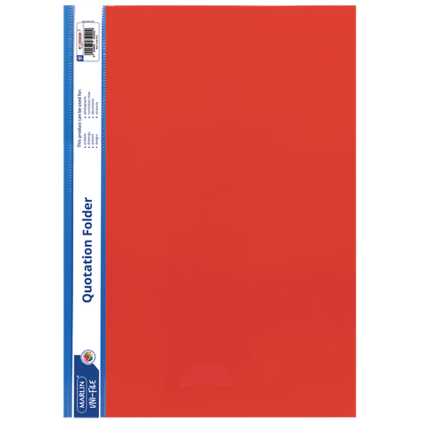 Marlin A4 Red Quotation and Presentation Folder