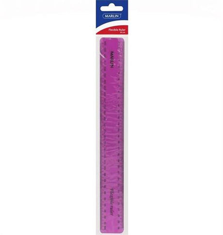 Marlin Flexible 30cm Ruler Pink-