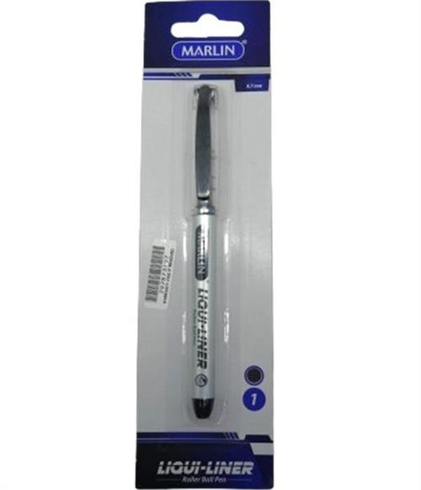 Marlin Liqui Liner Roller Ball Pen Black Single – Medium