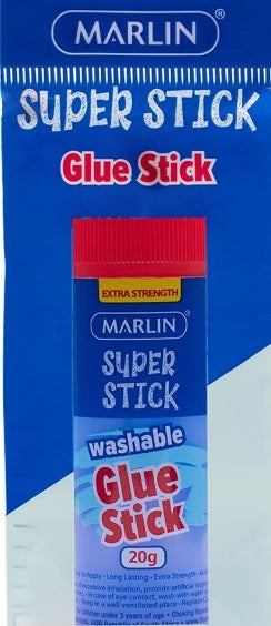 Marlin Non Toxic 20g Glue Stick Single