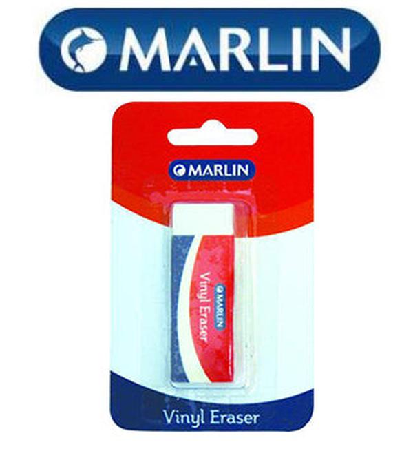 Marlin Vinyl Eraser 60 X 20 X 10mm Single Blister Pack
