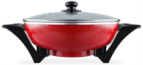 Mellerware 1500w Aluminium Red Electric Bangkok Wok