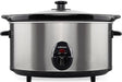 Mellerware Slow Cooker Stainless Steel Brushed 6.5L 320W