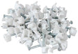 NOBLE ROUND CABLE CLIPS 9MM WHITE 100 PC